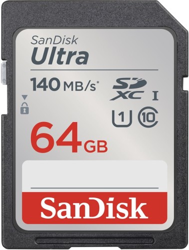 SANDISK ULTRA SDHC 64GB 140MB/s CL10 UHS-I - 1341133