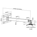 Ramię do projektora Techly Krótkoogniskowego 926-1528mm ścienne - 1469021