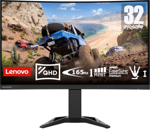 Monitor Lenovo G32qc-30 31,5" 16:9 2560x1440 3500:1 Raven Black - 1538525