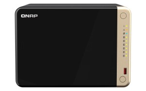 Qnap TS-664-8G, Tower, 6 x 2.5"/3.5" SATA, Intel Celeron N5105/N5095 4C/4T, 8 GB DDR4 onboard not expandable, 2 x 2.5GbE, optional 10GbE, External adapter (PSU)