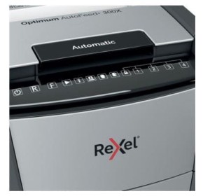 Rexel Niszczarka Optimum AutoFeed+ 300X, (P-4), 300 kartek, 60 l kosz