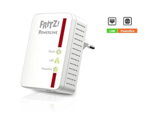 Adapter FRITZ! Powerline 510E 1xRJ45 500Mbps (2szt) - 981399