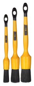 Work Stuff Detailing Brush Black 3 pack - zestaw pędzelków detailingowych