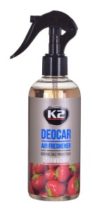 K2 DEOCAR STRAWBERRY 250ML - odświeżacz powietrza
