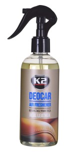 K2 DEOCAR REAL LEATHER 250ML - odświeżacz powietrza