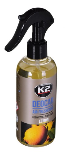 K2 DEOCAR LEMON 250ML - odświeżacz powietrza - 1177026