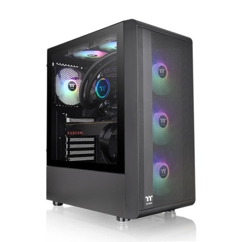 THERMALTAKE S200 TEMPERED GLASS ARGBX3 BLACK CA-1X2-00M1WN-00 - 1603870
