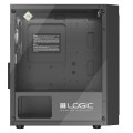 Obudowa LOGIC ATOS ARGB mATX/mITX Mini USB 3.0 Black bez zasilacza - 1459709