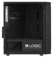 Obudowa LOGIC ATOS ARGB mATX/mITX Mini USB 3.0 Black bez zasilacza - 1497825