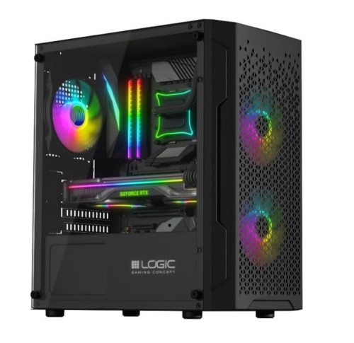 Obudowa LOGIC ARAMIS ARGB mATX/mITX Mini USB 3.0 Black bez zasilacza - 1437425