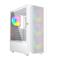 GEMBIRD OBUDOWA FORNAX 4000W MIDI-TOWER (2X USB 3.0, 1X USB 2.0, HD AUDIO, SZKLANY PANEL BOCZNY, PODŚWIETLENIE ARGB) BIAŁA - 1503129