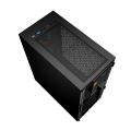 GEMBIRD OBUDOWA FORNAX 4000 MIDI-TOWER (2X USB 3.0, 1X USB 2.0, HD AUDIO, SZKLANY PANEL BOCZNY, PODŚWIETLENIE ARGB) CZARNA - 1503124