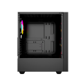 GEMBIRD OBUDOWA FORNAX 4000 MIDI-TOWER (2X USB 3.0, 1X USB 2.0, HD AUDIO, SZKLANY PANEL BOCZNY, PODŚWIETLENIE ARGB) CZARNA - 1503126