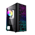 GEMBIRD OBUDOWA FORNAX 2500 MIDI-TOWER (1X USB 3.0, 2X USB 2.0, HD AUDIO, SZKLANY PANEL BOCZNY) CZARNA - 1503109