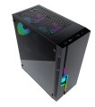 GEMBIRD OBUDOWA FORNAX 2000RGB MIDI-TOWER (USB 3.0, HD AUDIO) PODŚWIETLENIE RGB, GAMINGOWY DESIGN, CZARNA - 1503099