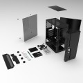 GEMBIRD OBUDOWA FORNAX 2000RGB MIDI-TOWER (USB 3.0, HD AUDIO) PODŚWIETLENIE RGB, GAMINGOWY DESIGN, CZARNA - 1503101