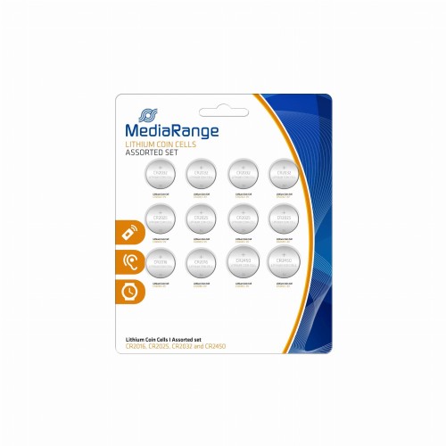Baterie litowe MediaRange MRBAT139 Coin Cells, CR2016|CR2025|CR2032|CR2450, Pack 12 - 969477