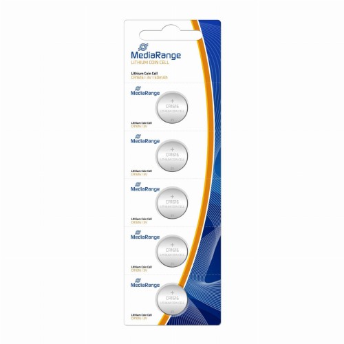 Baterie litowe MediaRange MRBAT135 Coin Cells, CR1616|3V, Pack 5 - 969473