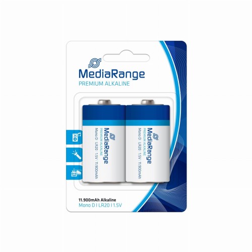 Baterie alkaliczne MediaRange MRBAT109 Mono D|LR20|1.5V, Pack 2 - 969449