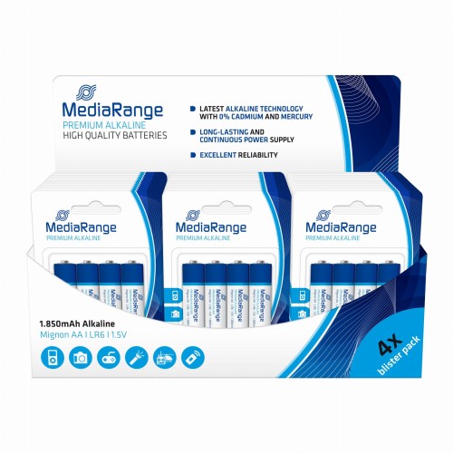 Baterie alkaliczne MediaRange MRBAT104-42 Mignon AA|LR6|1.5V, 42xPack 4 - 969444