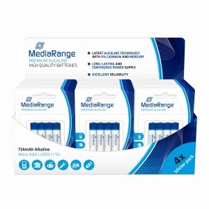 Baterie alkaliczne MediaRange MRBAT101-42 Micro AAA|LR03|1.5V, 42xPack 4