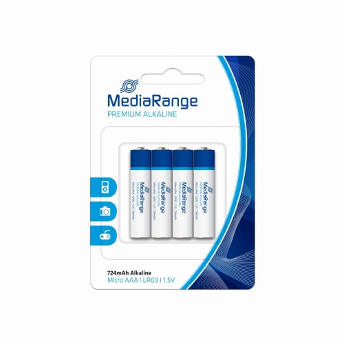 Baterie alkaliczne MediaRange MRBAT101 Micro AAA|LR03|1.5V, Pack 4 - 969439