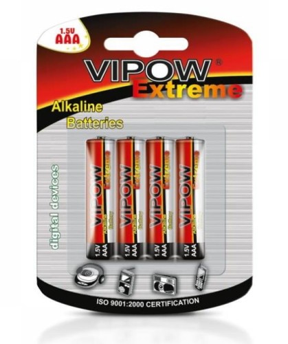 Baterie alkaliczne AAA VIPOW Extreme LR03 4szt./bl. - 969876