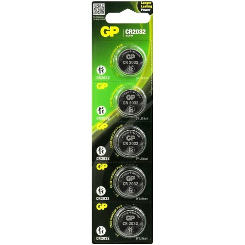 Bateria litowa mini GP CR2032 x5 - 1467967