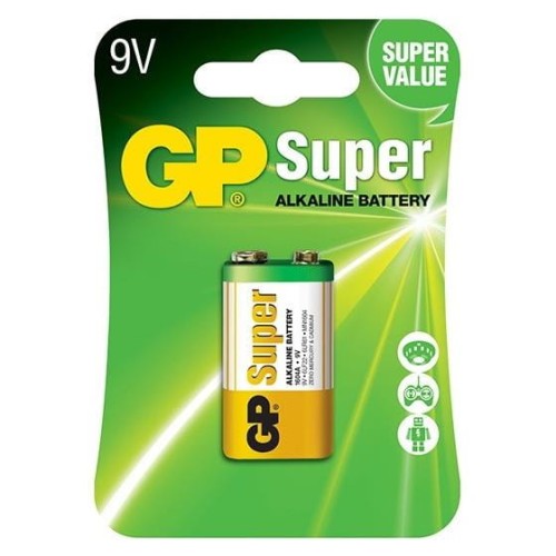 Bateria alkaliczna GP 6LR61 9V (R9*) Super Alkaline x1 - 1467951