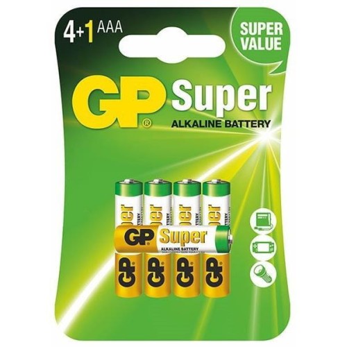 Bateria alkaliczna AAA / LR03 GP Super Alkaline x5 - 1467956