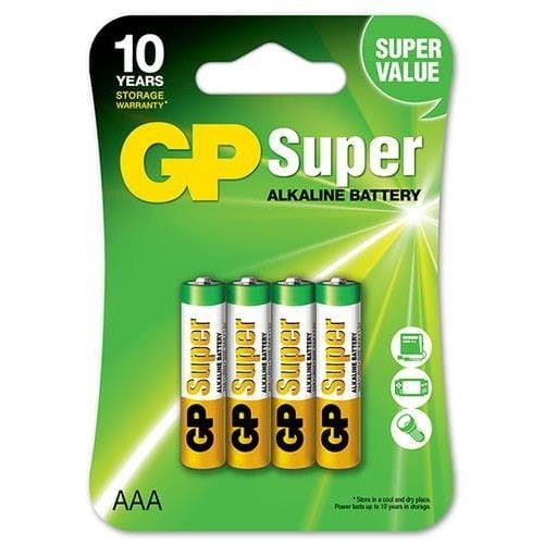 Bateria alkaliczna AAA / LR03 GP Super Alkaline x4 - 1467957