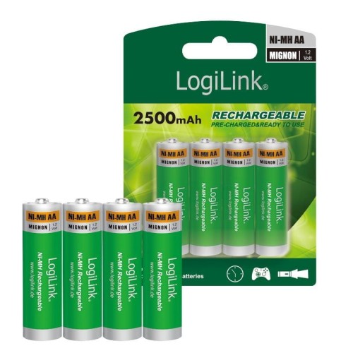 Akumulatory AA Ni-MH LogiLink LR6RB4, 1.2V, 4szt - 969252