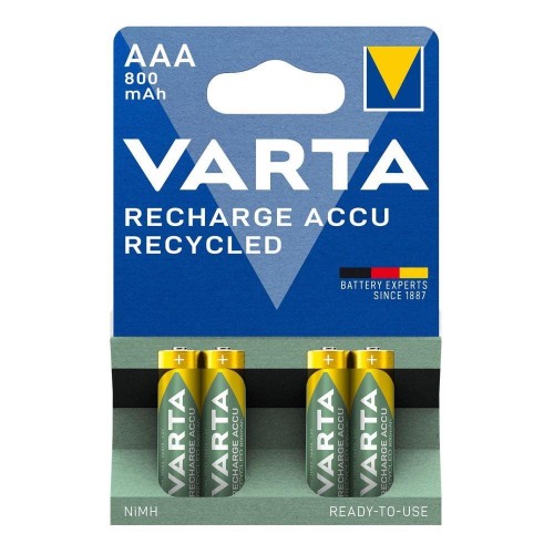 Akumulatorki VARTA Recharge Accu Recycled 800 mAh HR03/AAA 4szt - 1525689