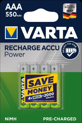 Akumulatorki VARTA R2U AAA 550mAh 4szt - 969813