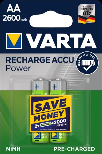 Akumulatorki VARTA R2U AA 2600mAh 2szt - 676158
