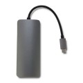 Kabel adapter Qoltec USB 3.1 C / 3x USB 3.0 | USB typ C | HDMI - 1124911