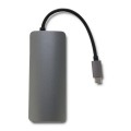 QOLTEC ADAPTER USB 3.1 C MĘSKI | HDMI ŻEŃSKIE | USB 3.0 ŻEŃSKIE | RJ-45 ŻEŃSKIE | SD | MICRO SD | PD - 1124901
