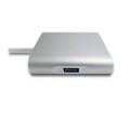 Kabel adapter Qoltec USB 3.1 typC M / HDMI A F + USB 3.0 A F + RJ45 F + PD - 1124897