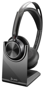 Słuchawki z mikrofonem Poly VOYAGER FOCUS 2 C USB-A,CHARGE STAND,WW czarne