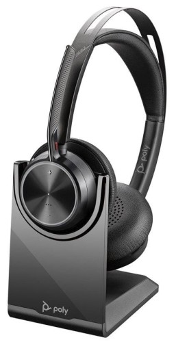 Słuchawki z mikrofonem Poly VOYAGER FOCUS 2 C USB-A,CHARGE STAND,WW czarne - 1369379