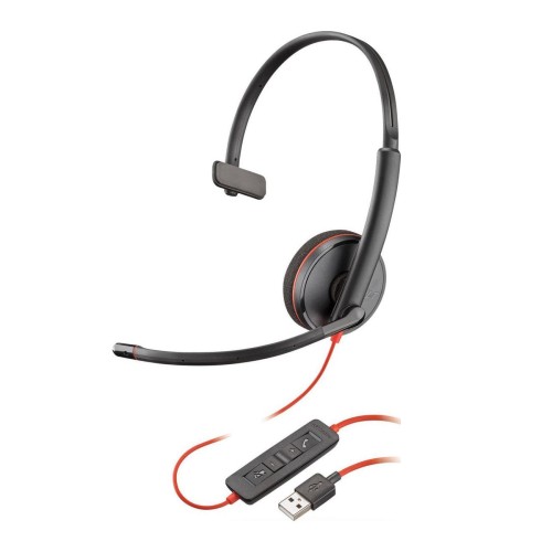 Słuchawki z mikrofonem Poly BLACKWIRE C3210 USB-A BLACK - 1525442