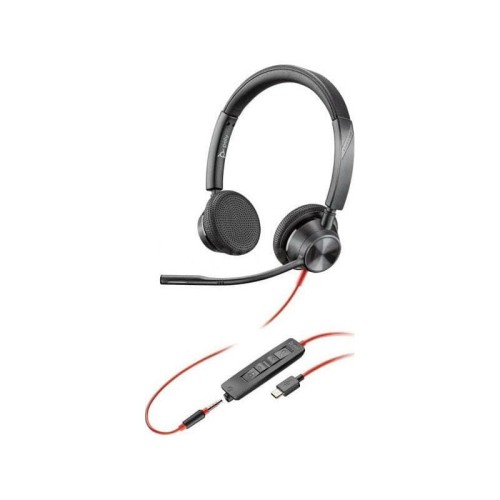 Słuchawki z mikrofonem Poly BLACKWIRE 3325 BW3325-M USB-C czarne - 1525443