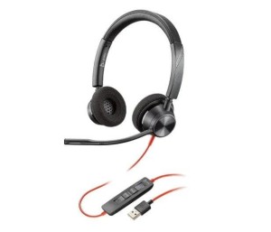 Słuchawki z mikrofonem Poly Blackwire 3320 USB-C/IN czarne