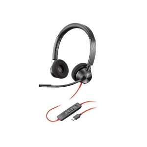 Słuchawki z mikrofonem Poly BLACKWIRE 3320 BW3320-M USB-C czarne