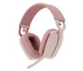 Słuchawki z mikrofonem Logitech Zone Vibe 100 różowe - 1326002