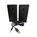 Głośniki komputerowe Techly 2+0 6W USB drewno - 1369801