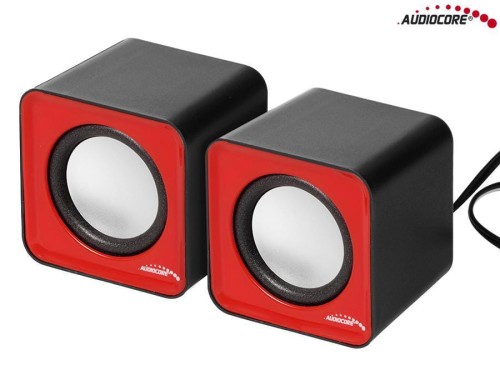 Głośniki Audiocore AC870 R komputerowe 6W USB Red&Black - 968713