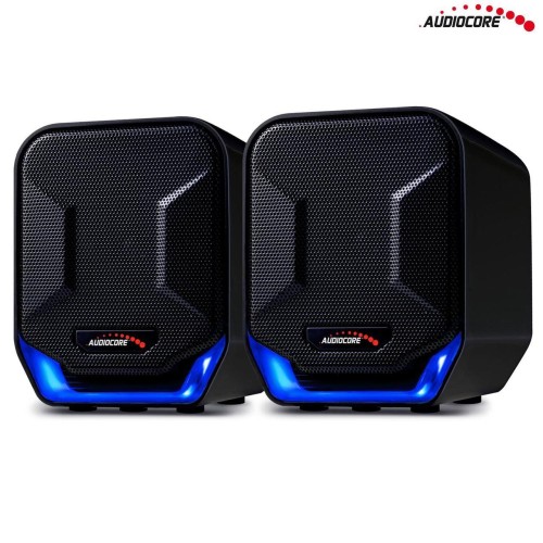 Głośniki Audiocore AC865B komputerowe 6W USB Blue&Black - 968712