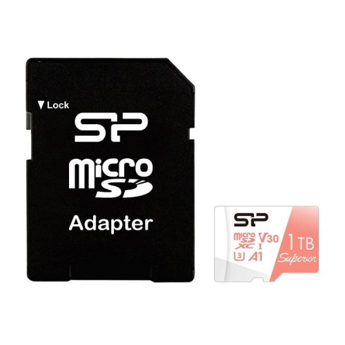 Karta pamięci Silicon Power microSDXC Superior 1TB V30 UHS-1 U3 A1 + ADAPTER - 1393056