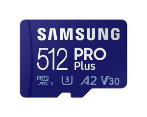 Karta pamięci Samsung PRO Plus microSDXC 512GB (160/120 MB/s) + adapter
